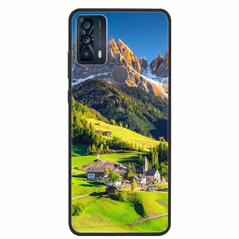 For TCL 20Y 20E Case Luxury Soft Silicone TPU Back Cover For TCL 20Y 20B Phone Cases TCL20Y 20 Y TCL20E Cute 6125F Funda Cartoon