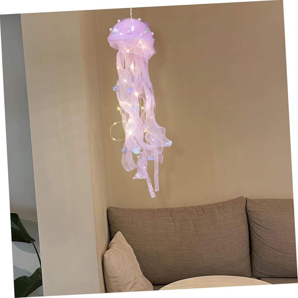 DOITOOL Unique Jellyfish Lanterns Paper Lamps 3pc DIY Kit for Ocean-Themed Decorations and Parties