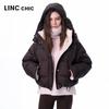 Jinyujie Women's Loose Short Down Jacket