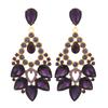 Alloy Geometric Statement Earrings For Women With Bold Design Fashion Jewelry
