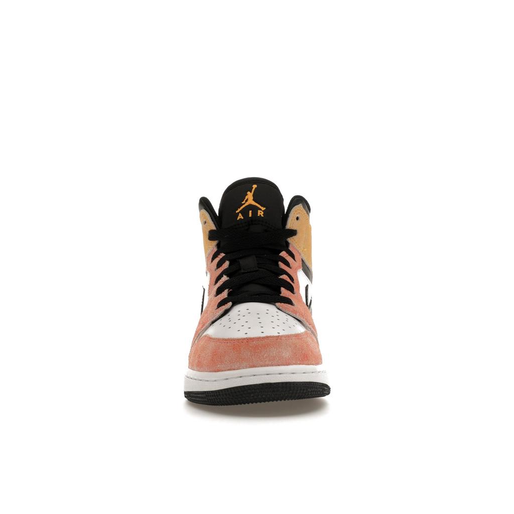 Air Jordan AJ1 Mid GS Youth White Orange Gold DX4365-800