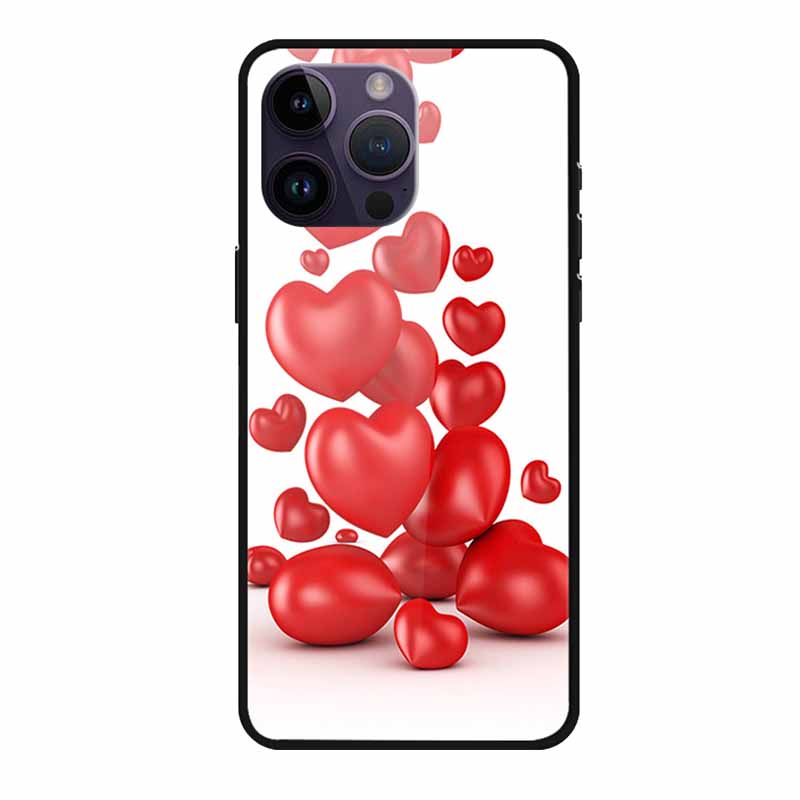 Tempered Glass Case For iphone 15 Pro Max Case Hard Glass Back Cover Soft TPU Bumper For iphone 16 Pro Max Phone Case 16Pro Max