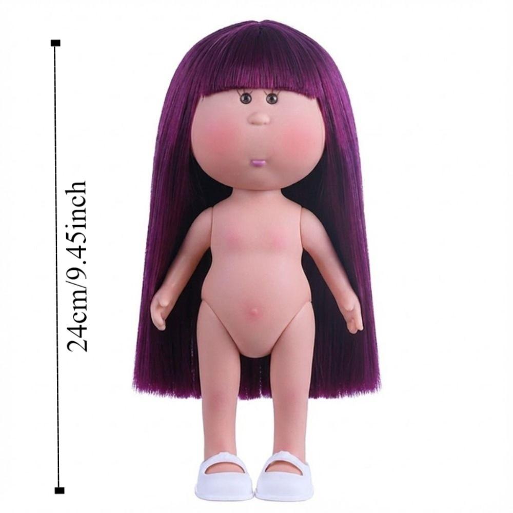 Dark Skin Mia Potato Dolls Dress Up Action Figure Body 24cm Bean Eye Vinyl Doll  Doll Accessories