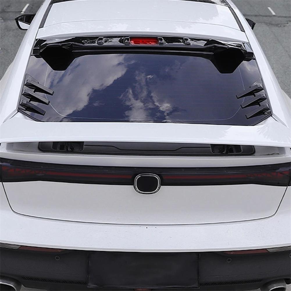 1 Pair Car Rear Windshield Sticker Decoration Side Splitter Trim Window Louver Sunshade Rear Window Side Spoiler Splitter