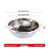 Zebiain 34cm Edelstahl Yuan-yang Hot Pot