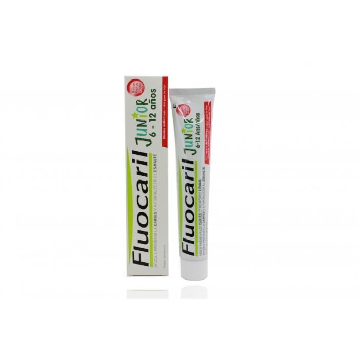 Gel Dentifrice - Fluocaril - Junior - Saveur Fruits Rouges - 75 Ml - Anti-caries