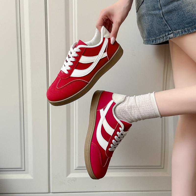 Women's 2025 Fashion Casual Sneakers Comfortable Lace up Flat Shoes Tennis Shoes Zapatillas De Mujer