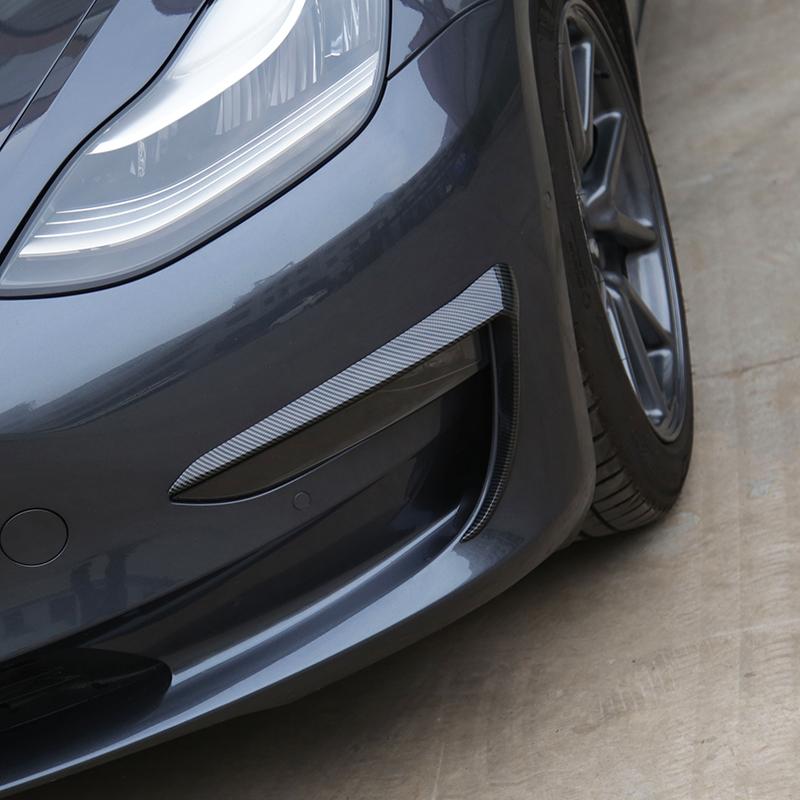 Futhope Air Knife Fog Lamp Eyebrow Wind Knife Protection For Tesla Model 3 Y 2018-2023 Modification Automobile Repacking