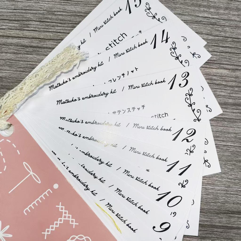 Mini Creative Sewing Book Beginners Sewing Skills Card Manuals Handmade Sewing Pattern Set Lift Your Sewing Skill For Embroidery