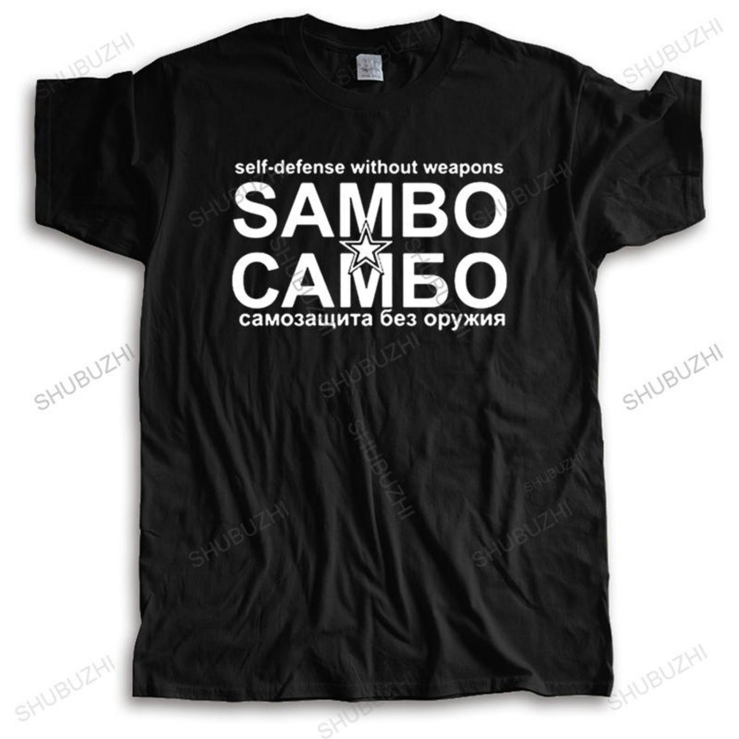 

Hot Sell New T-Shirts Men Summer O-Neck Tops Sambo Cambo Russian Martials Arts Black Graphic New T Shirt Wholesale S чёрный