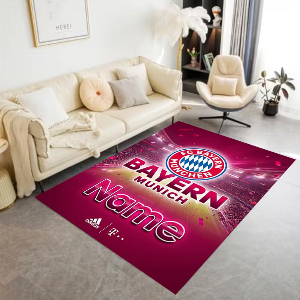 Bayern Munich Fan Gear Floor Rug Office Rug Suitable for Living Rooms Dormitory Kitchen Bedrooms Anti-slip Rug Decorate Offices Spiritual Gift