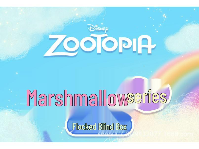 Zootopia Marshmallow Series Blind Box Flocked Figure Ornament by 52TOYS
