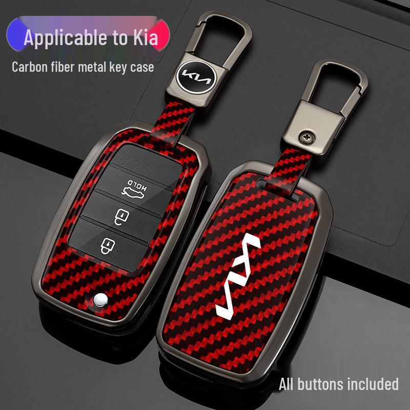 Kia Car Key Case for K3, K4, K5, Sportage, KX3, Sorento, Pegas, KX5 with Cross Buckle