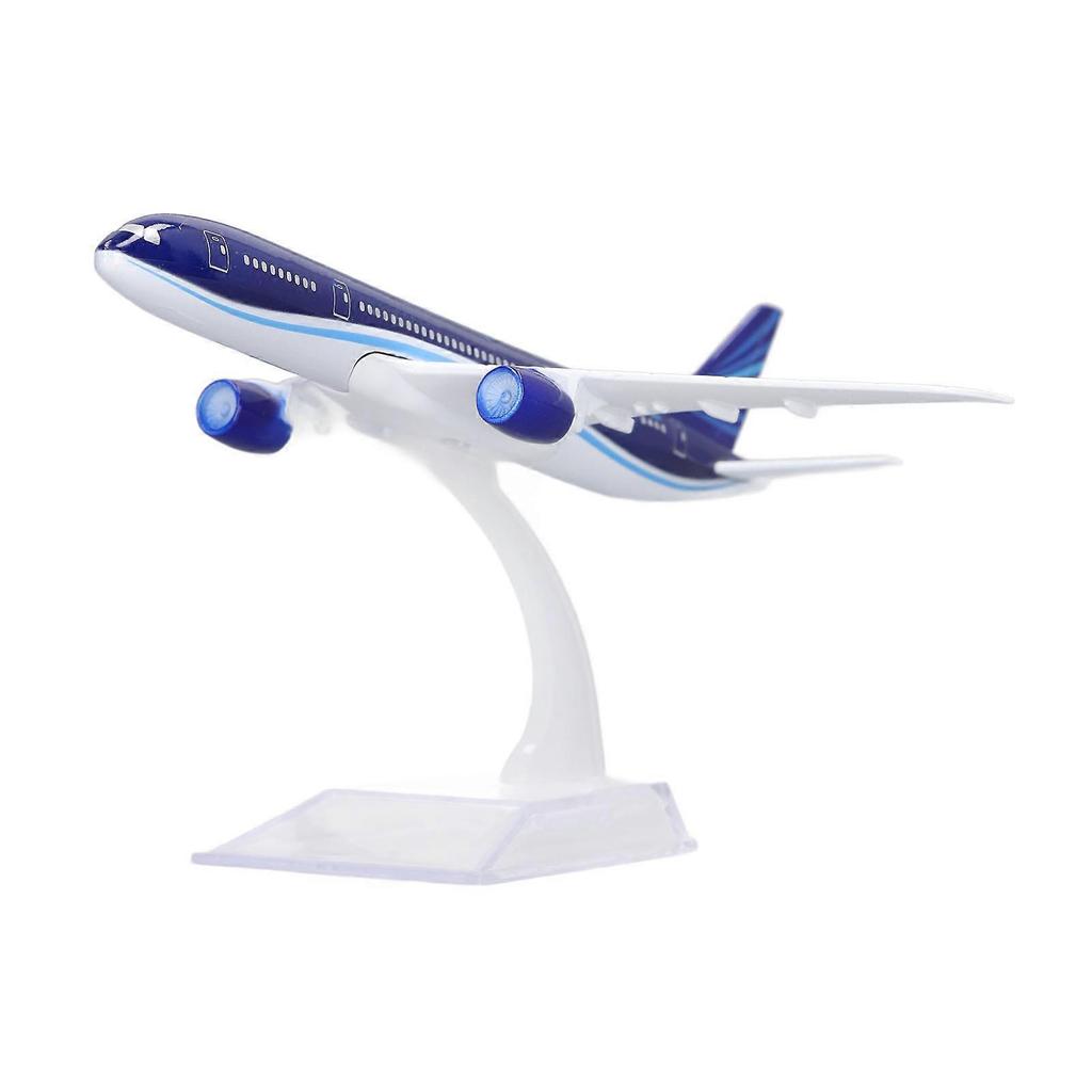 WENYI 1:400 Diecast 787 Airliner Model Alloy Simulated Passenger Plane Model with Stand Home Decoration