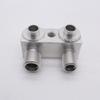 A/C Compressor Adapter Fitting A/C Compressor Fitting Adapter Replacement Aluminum Polished Finish