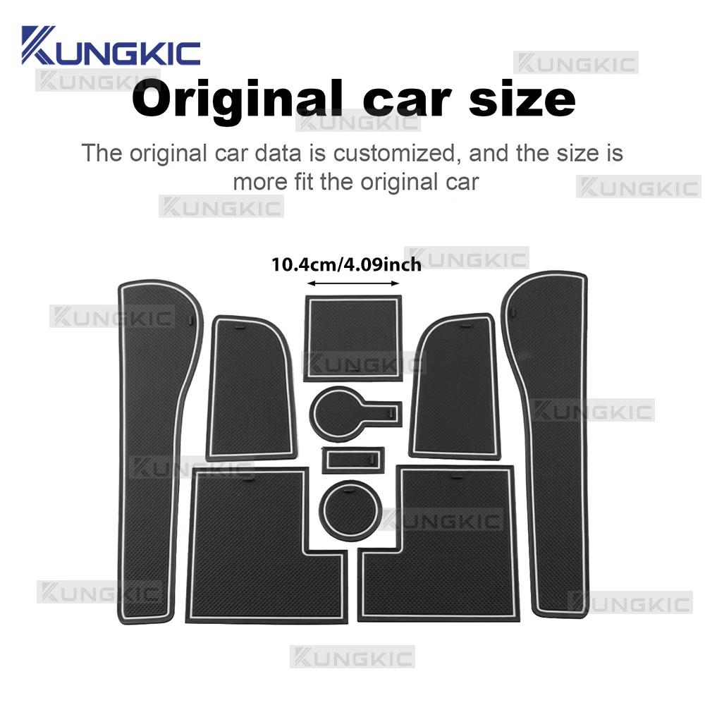For Volkswagen VW Golf 7 7.5 MK7 MK7.5 2013 2014 2015 2016-2020 Silicone Car Non-Slip Door Groove Mats Gate Slot Cup Pad Mat