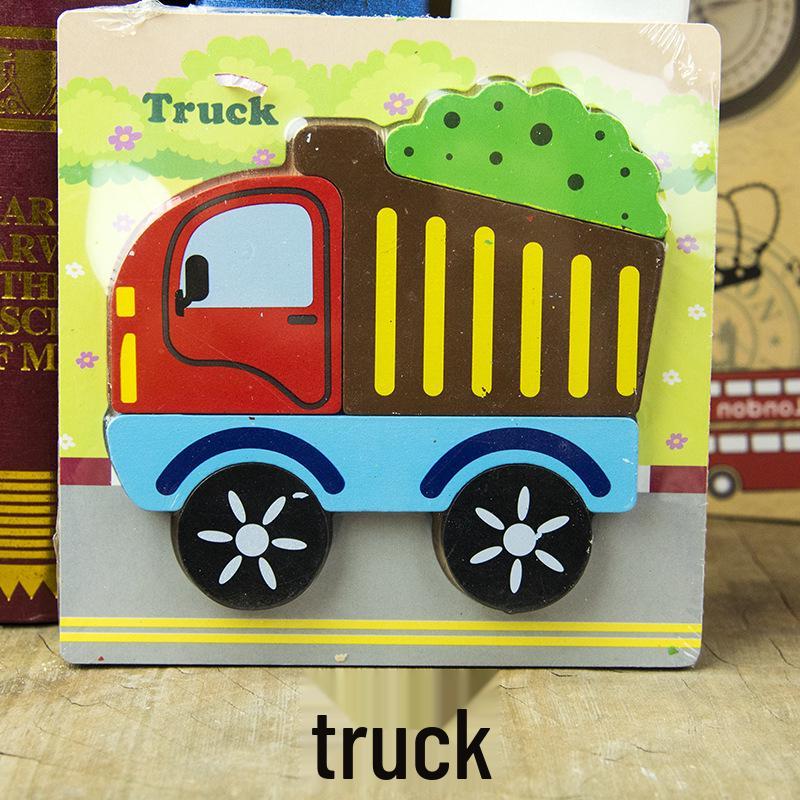 Animal 3D Wooden Jigsaw Puzzle Board for Toddlers (1-3 Years)