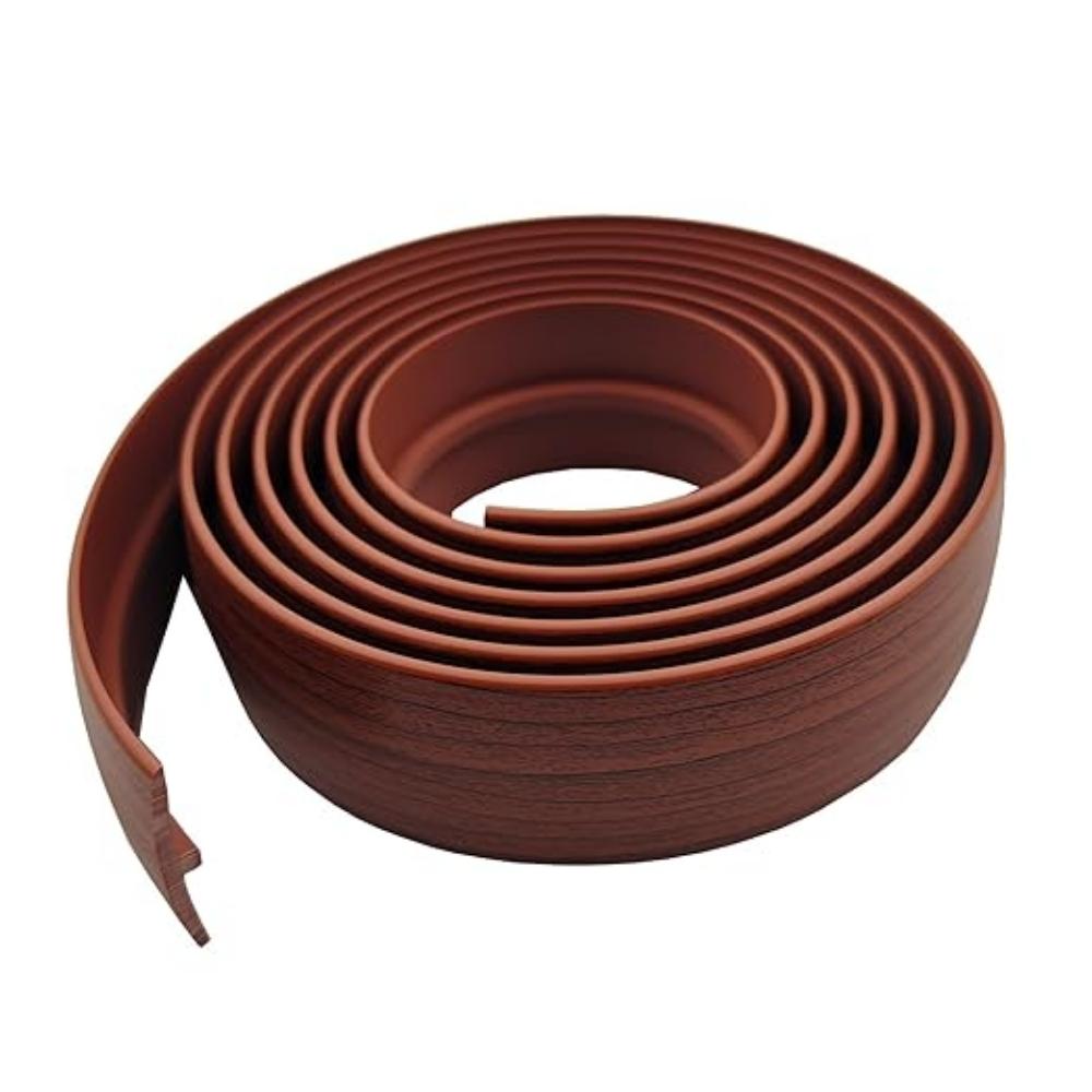 1pc 2mX5cm Floor Transition Strip Self Adhesive T-Molding Threshold Cover Household Wood Grain Divider Strip Doorway