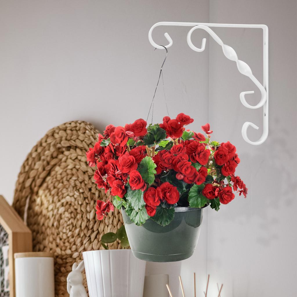 2Pcs Iron Art Flowerpot Stand Metal Plant Shelf for Home Office Balcony Garden Decor Space Saving Hanging Rack Bonsai Pot Holder