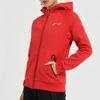 Li Ning Badminton Series Solid Color Printed Logo Zipper Hoodie Fleece Long Sleeve Sweatshirt Women Sweatshirt Crimson-Red AWDSA04-3