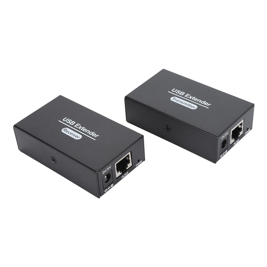 USB Extender 262ft Over Single Ethernet Cat5e 6 7 USB RJ45 LAN Extender with 4 USB 2.0 Hub for