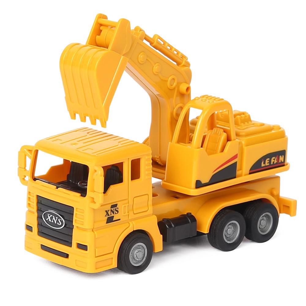Kids Plastic Dump Truck And Excavator Inertial Toys For Interactive Play