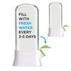 Caixa de Armazenamento de Ervas para Geladeira Vertical Recipiente de Armazenamento de Coentro Caixa de Conservação de Salsa Mantém as Ervas Frescas por Mais Tempo para Salsão Cebolinha Aspargos