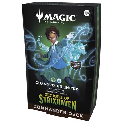 The Gathering Strixhaven Commander Deck Quandrix Unlimited Deck Box Magic - (100-card Deck, + Accessories)