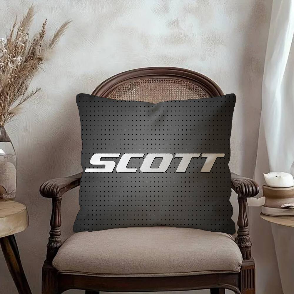 SScott Bike logo Personalized Pillow Dust Cover Bedroom Kids Party Decoration Pillowcase Birthday Children Gift