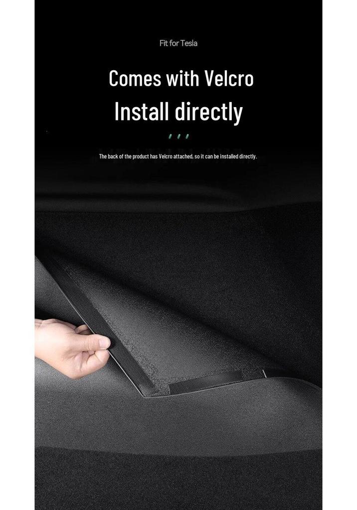Tesla Model Y Trunk Corner Protector Panels - Flocked Interior Accessories for Both Sides