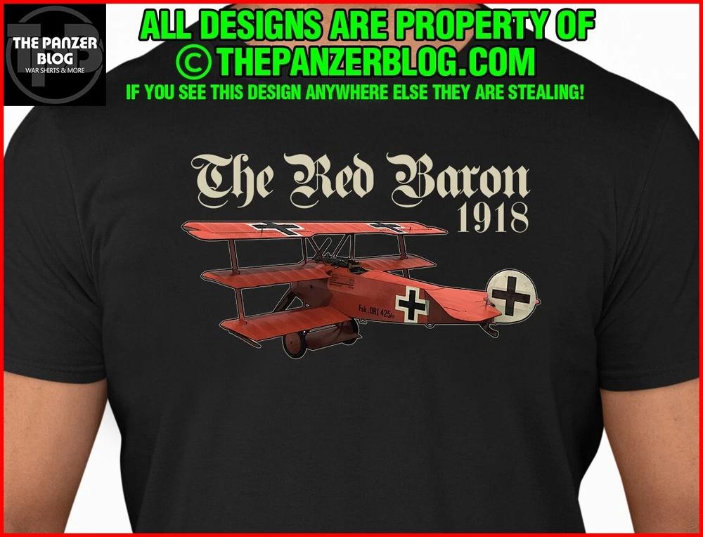 The Red Baron Fokker T-Shirt WWI German Aircraft S