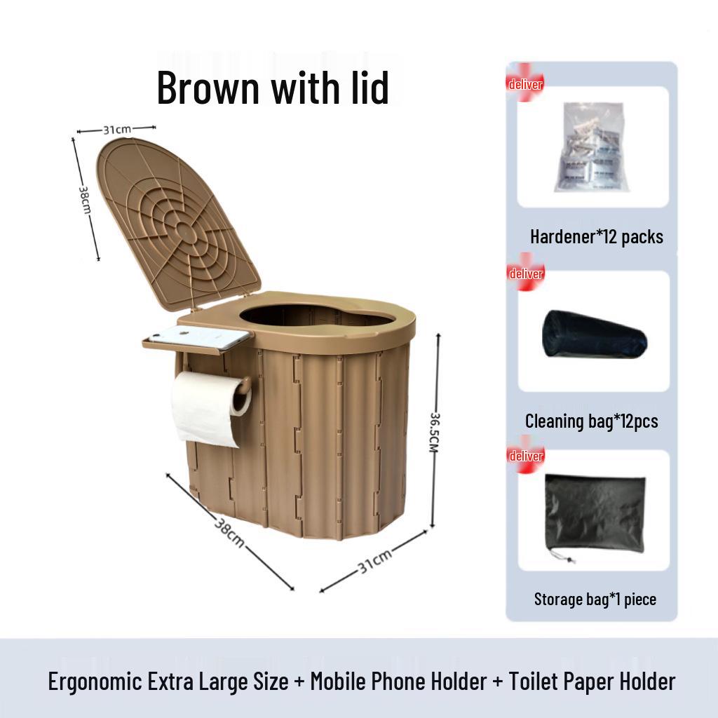 Portable Folding Car Toilet Tent for Camping, Road Trips & Emergencies