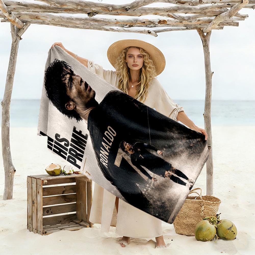 Ronaldo's Prime Moment Beach Towel Quick-Dry Soft Microfiber Comfortable Lightweight