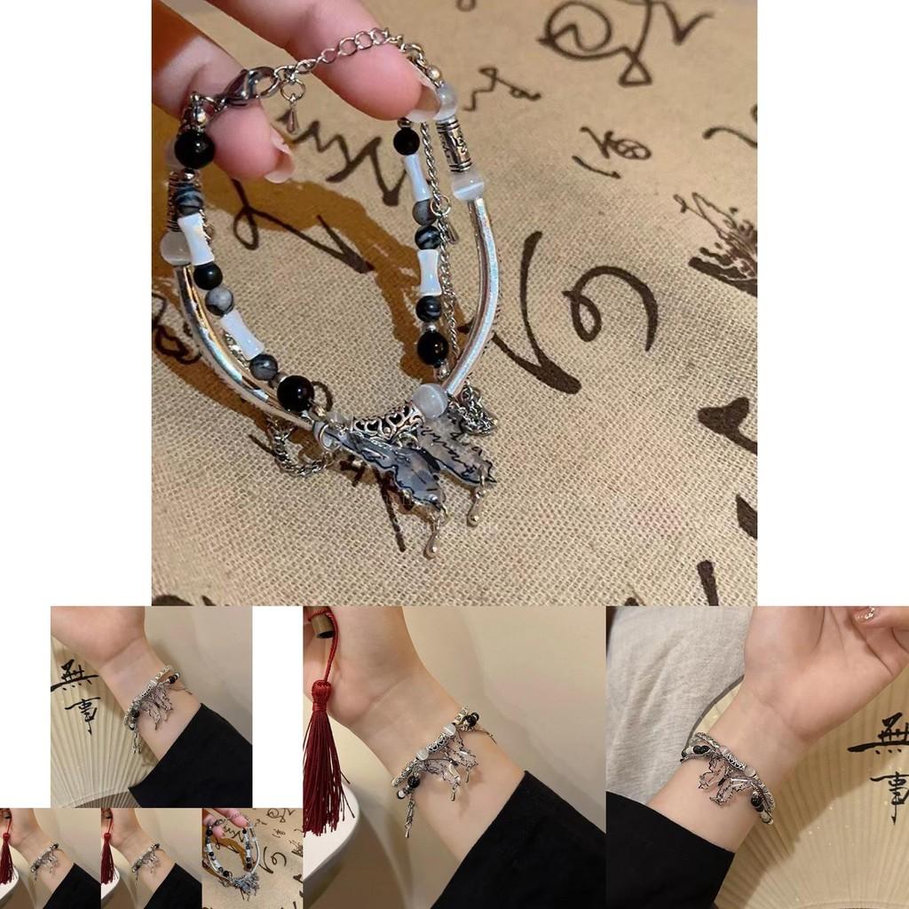 Unique Designer Butterfly Double Layer Bracelet For Women 2024 Trend