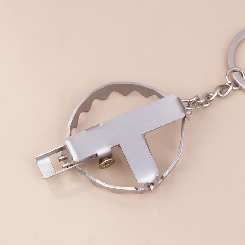 Mini Mouse Traps Keychain Stainless Steel Mini Clip Keychain For Temperament And Personality Jewelry Gifts For Men And Women