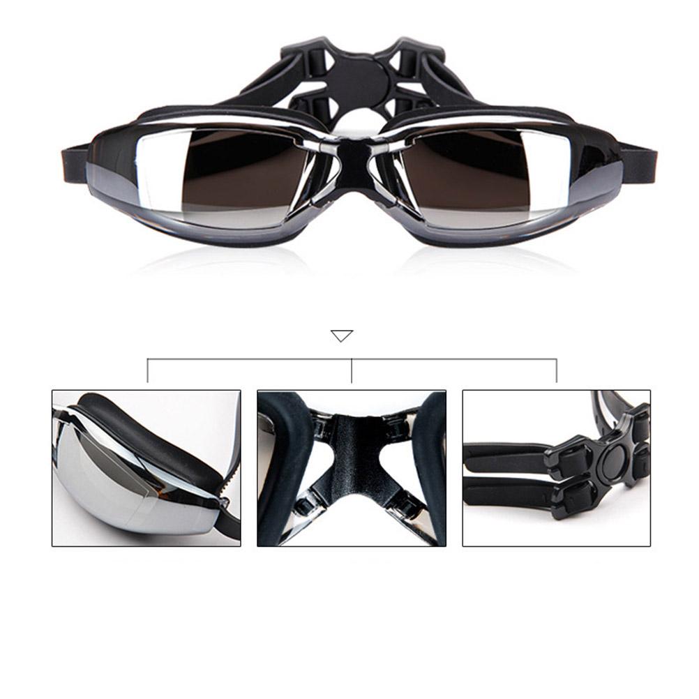 2 PCS Swimming Equipment Goggles Adult Swimwear Plated Glasses Anti-fog Water Proof