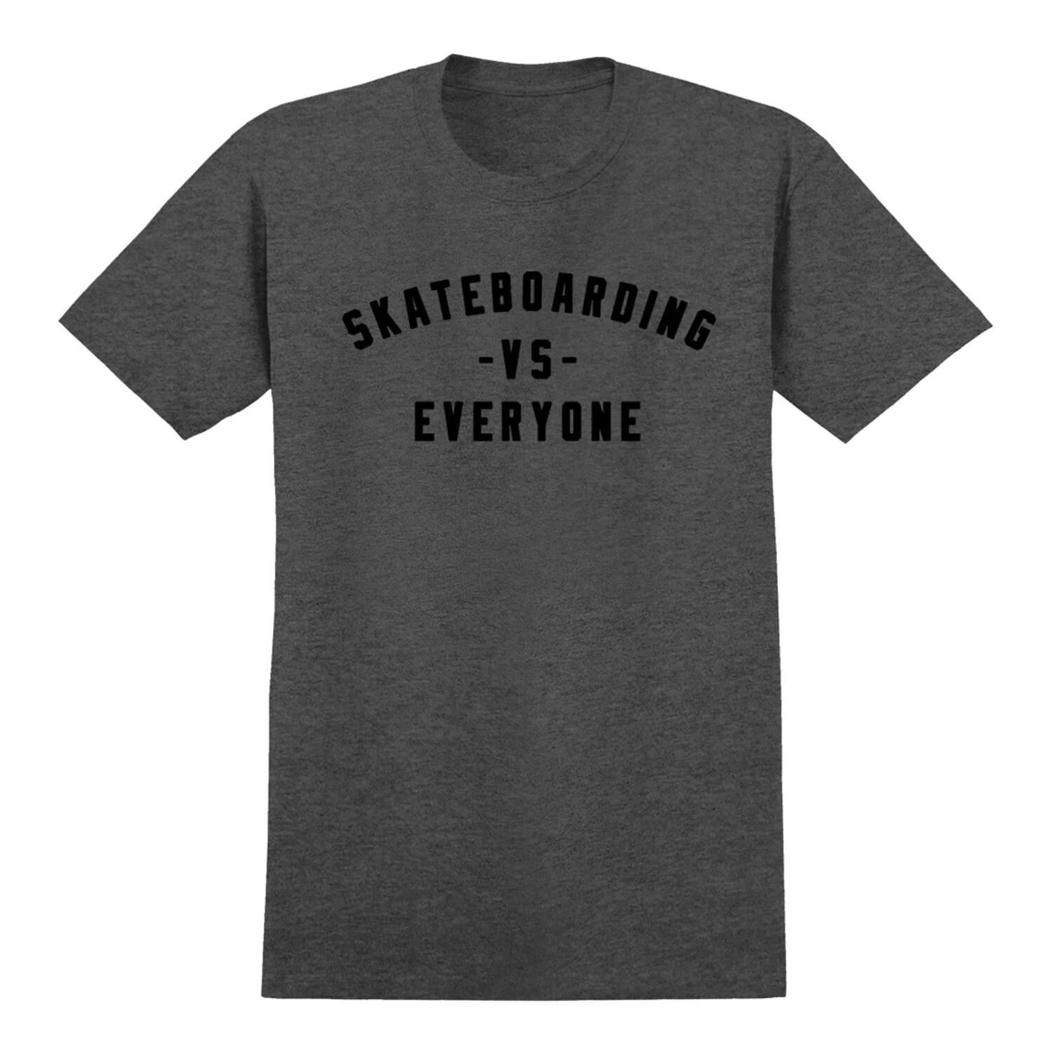 Real Skateboards Shirt Vs Everyone Charcoal Heather/Black M