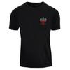Polnische Flagge Adler Emblem Brust Aufdruck Patriotisches T-Shirt 100% Baumwolle Rundhals Kurzarm Sommer Freizeit Herren T-Shirt Größe S-3XL