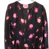 Kate Spade Floral Long Sleeve One Piece 10 Black Series Women Used