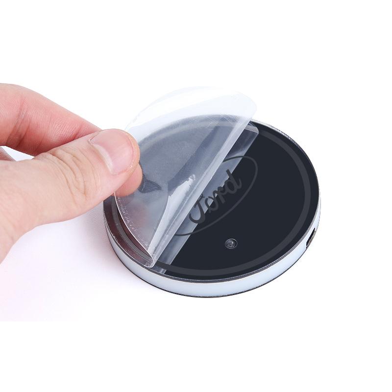 Car Luminous Coaster Logo Cup Holder Mat Water Cup Cap For Ford Focus Focus Mk4 Fiesta Kuga Explorer Mk3 Custom Mk7 Mustang Smax