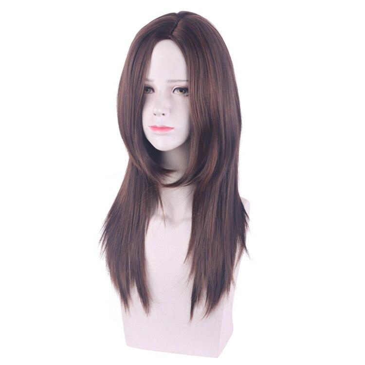 

Аниме 65 см Длинный парик для косплея Evil Cassandra Синтетические волосы Длинные прямые парики для женщин Реквизит Высокая температура 65CM коричневый