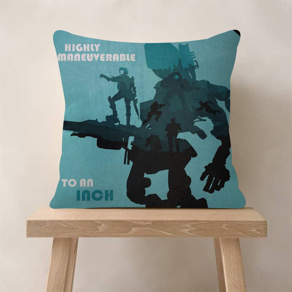 Game TTitanfall Pillow Gift Home Office Decoration Pillow Bedroom Sofa Car Cushion CoverPillow Case
