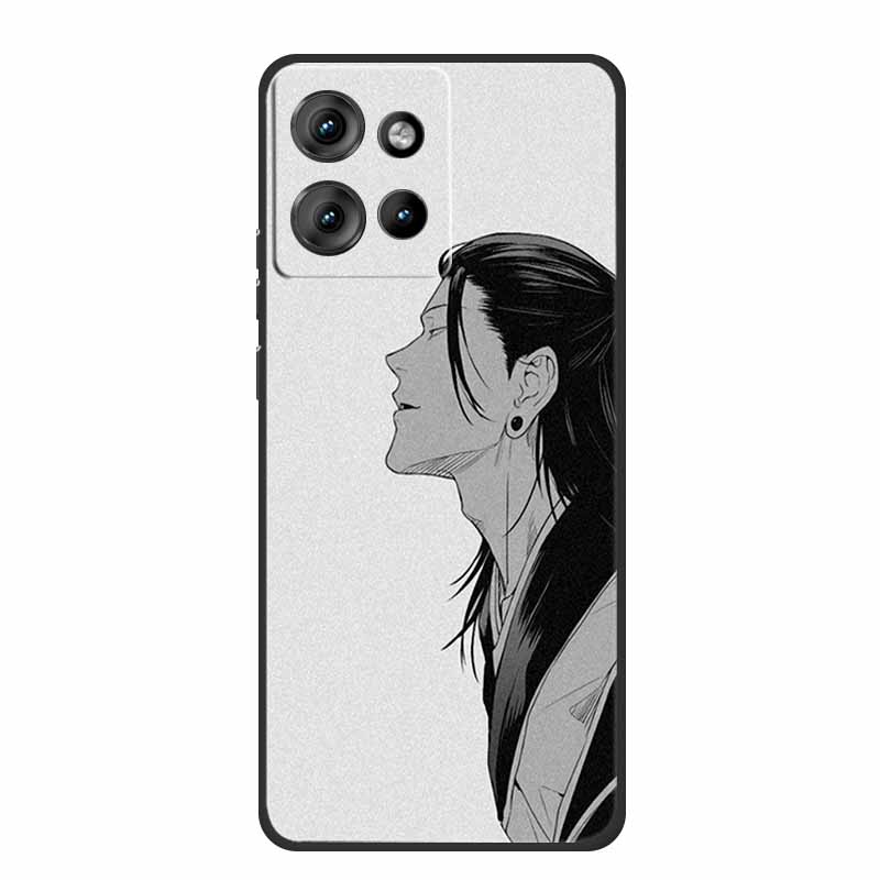 For Motorola Moto G 2025 Case Fashion Flower Black Silicone Soft TPU Back Cover Case For Motorola G75 S50 Edge 50 Neo Phone Case