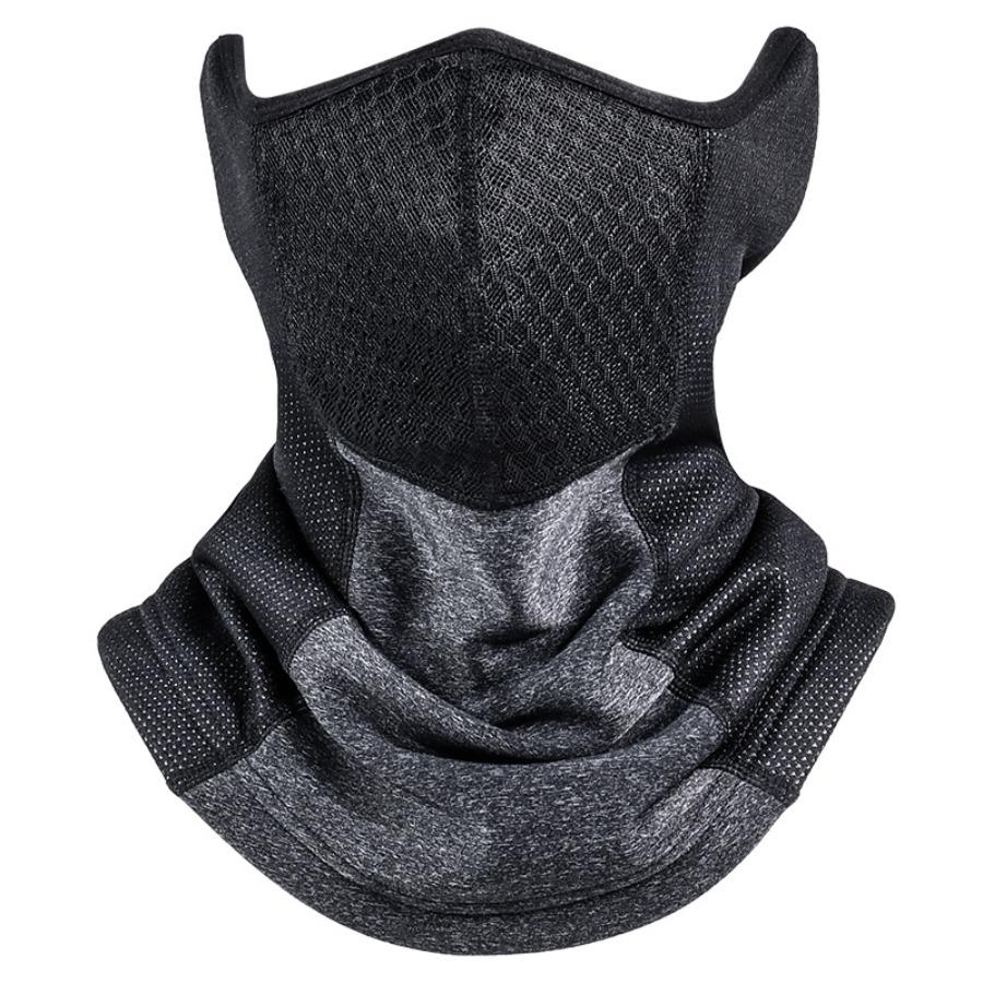 Fleece-Lined Winter Cycling Mask - Warm Neck & Face Protector for Outdoor Riders, Men's Headgear