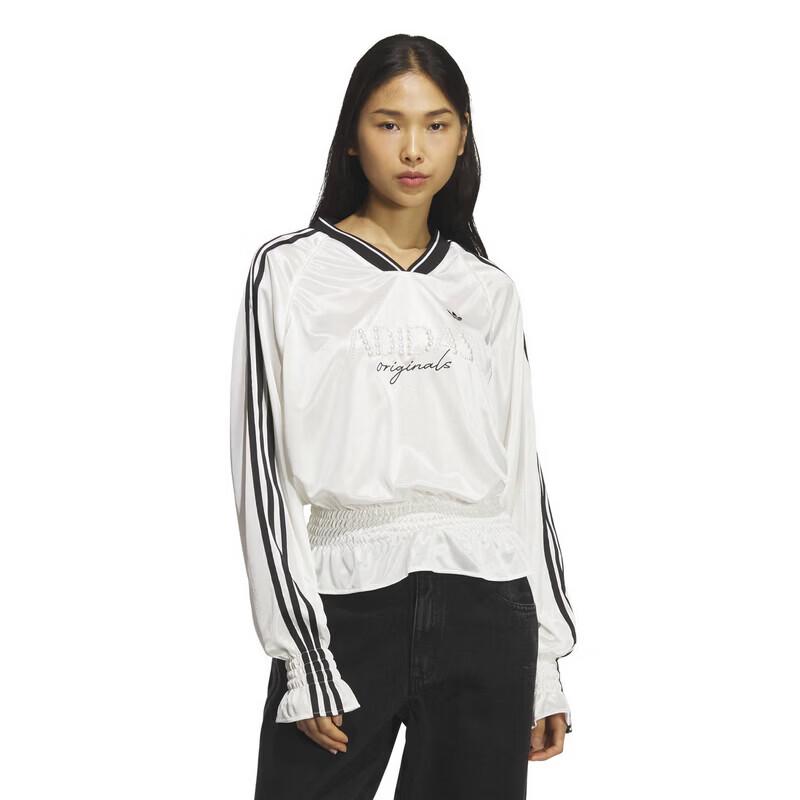 Adidas Women s Pleated Knit Long-Sleeve T-Shirt L