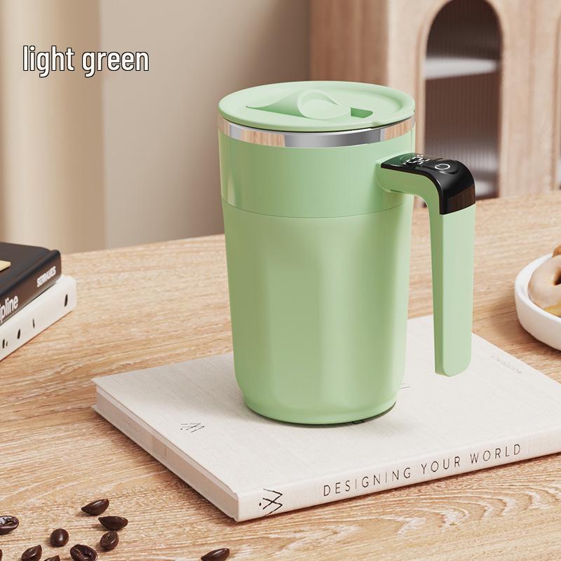 Smart Electric Magnetic Stirring Cup: Portable Coffee, Protein, and Milk Mixer