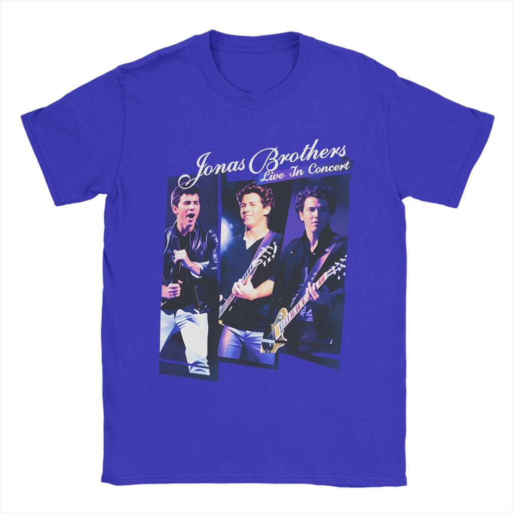 Jonas Brothers Concert Tour TShirt Beach 100 Cotton TShirts For Couple Harajuku Casual Tee Shirt Short Sleeve Awesome Tops