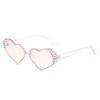 Protective Glasses  New Water Diamond Sunglasses Candy Color Design Female Eyeglasses For Women Punk Large Frame Shades