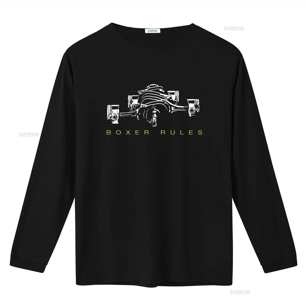 Boxer Rules Engine Print T Shirt for Car Enthusiasts Pistons Gt86 GS 1200 1300 S Available In 5XL Vintage Washed Slightly
