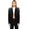 2025 Autumn/Winter Women's High-End Slimming Rhinestone Suit Jacket with Waist-Cinched Design